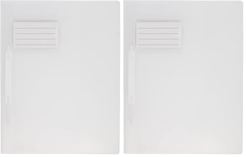 Idena 307851 - Schnellhefter für DIN A4, mit Überbreite, aus Polypropylen, transparent, 1 Stück (Packung mit 2)
