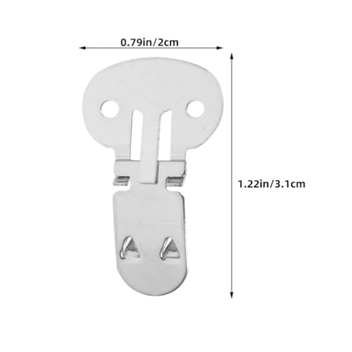30pcs Large Stainless Steel Flat Blank Shoe Clips for Diy Craft Projects Metal Shoe Accessories Portable for Travel Diy Craft Projects3
