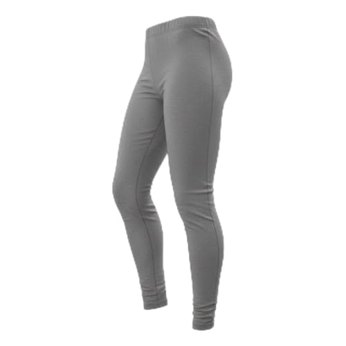 Spyder Womens Micro French Terry Base Layer Thermal Long Johns Bottom Heather Grey X-Large