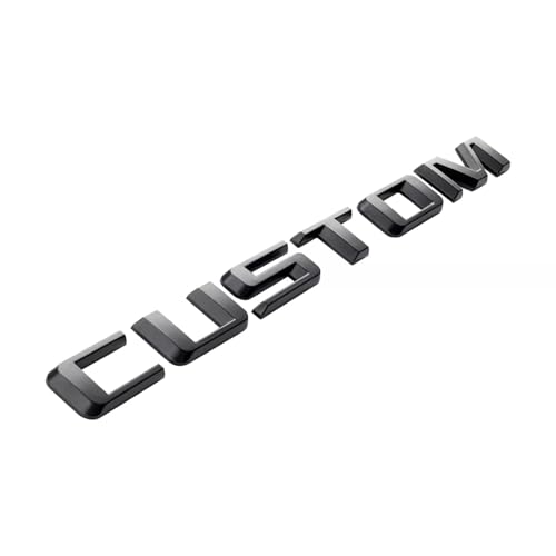 Image of 1Pc 2019-2023 Custom Letter Logo Tailgate Emblem 3D Badge Nameplate (Matte Black)