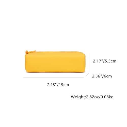 Image of Pencil Case Lightweight and Durable Ideal Pencil Pouch for School and Office Supplies (Yellow,Oxford)
