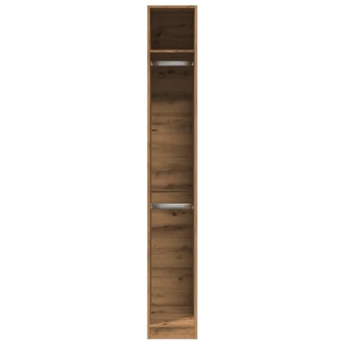 Perchero de madera roble para habitación de los niños con dos compartimentos 5