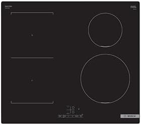 Bosch Series 4 PWP611BB5B Induction Hob with TouchSelect, CombiZone, PowerBoost and Timer Switch Off, Integrated, Black, 60cm wide