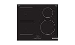 Bosch Series 4 PWP611BB5B Induction Hob with TouchSelect, CombiZone, PowerBoost and Timer Switch Off, Integrated, Black, 60cm wide