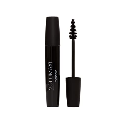 Nouba Volumaxi Sculpting Black Mascara - Volumzing, Buildable, Lengthening, Defining, Multiplying, Curling Mascara, Eyelash Eye Makeup Long Lasting Creamy Mascara for Fake Lash Effect 18ml