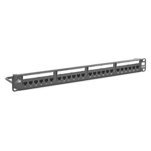 Hubbell HP5E24E 24 Port Patch Panel Category 5e, Universal, Eco
