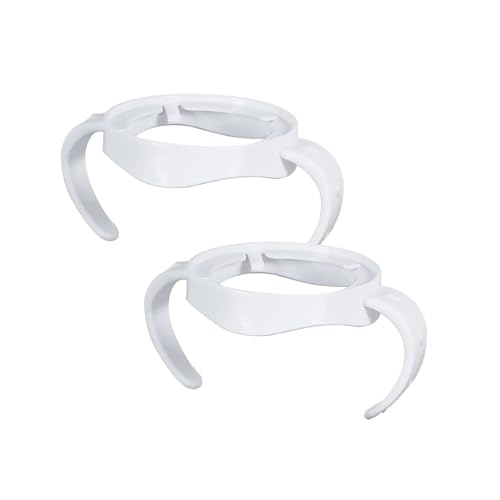 Image of 2 Pack Compatible Baby Bottle Handles for Philips Avent Natural Baby Bottles,Baby Bottle Holder - White