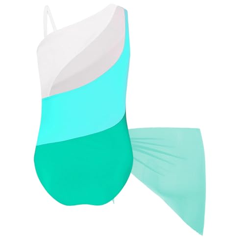 Girls One Piece Swimsuits with Chiffon Wrap Skirts Beach Bathing Suits Bikini Swimwear2