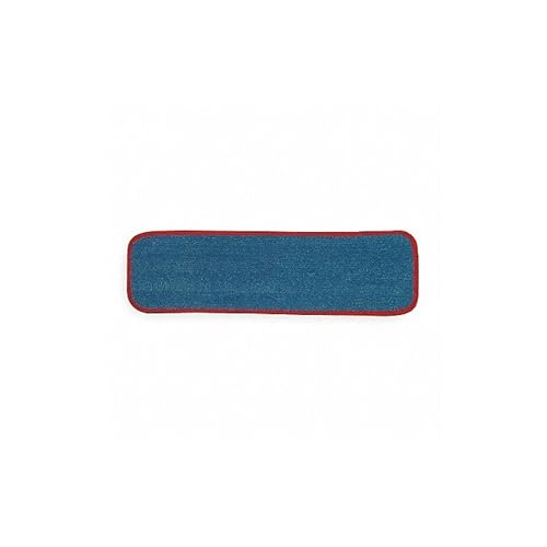 Tough Guy 1TTY7 Flat Wet Mop Pad, Microfiber, Blue/Red