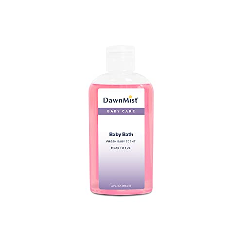 Image of Dukal BB4524 Dawn Mist Baby Bath with Dispensing Cap, 4 oz. Bottle, Pack of 96
