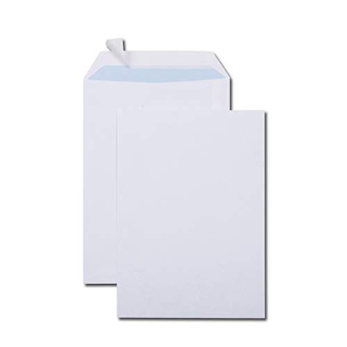 GPV - Boite de 500 Pochettes - Format B5 (176x250 mm), sans fenêtre, qualité papier blanc : 90 g/m2 - Certifié PEFC