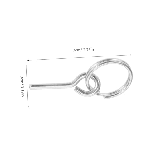 Anillos pasadores galvanizados kit de 12 piezas para unión de poste 3