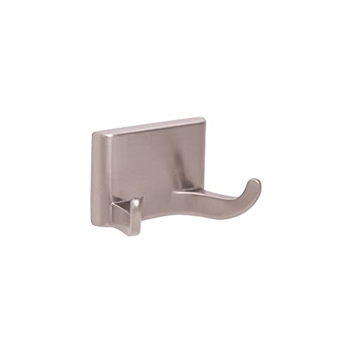 Image of Design House Millbridge Double Robe Hook in Satin Nickel