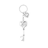 Vintage Bottle Opener Keychain for Christian Religious Gifts Ideas Beer Can Opener Birthday Gifts for Men Cross Enthusiast Skeleton Key Bottle Opener Heart Keychains for Women Retro Party Favors