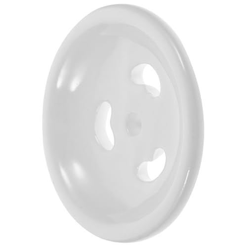 Tapón de urinario blanco POPETPOP: accesorio cerámico de diseño moderno para baño