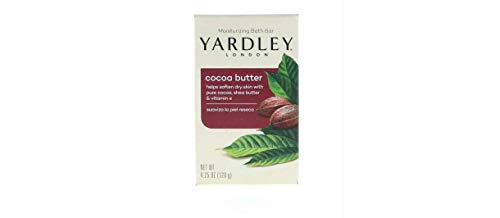 Yardley Moisturizing Bar Cocoa Butter 4.0 oz (Pack of 3)