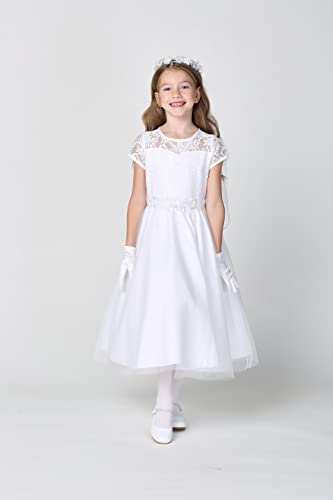 Made in USA - White Holy First Communion Dresses for Girls 7-16 - Vestidos de Primera Comunion para Niñas3