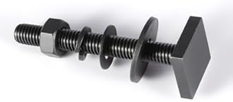 T Slot Bolts for Roof Rack Cross Bars, Platform, Cargo Basket, Stainless Square T Track Bolt Adapter to Secure Bike/Ski/Kayak Rack, Solar Panel, Awning, 4mm Thick