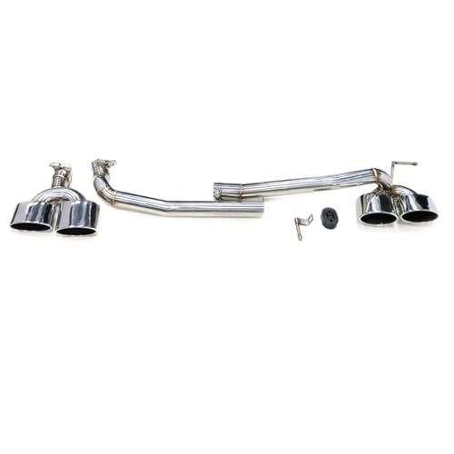 Buse Échappement Benz W204 C180 C200 C250 Ligne AMG Style C63 Quad 26cm Silver