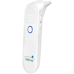 Innovo iE100B Reusable Infrared Digital Ear Thermometer, Professional Series, with Fever Alert Detection and 20x Disposable Probes