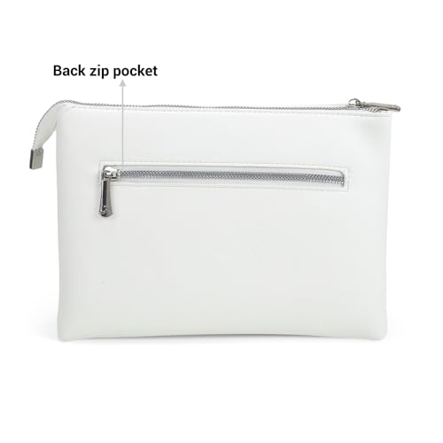 Image of Mochi Women Casual Pu Soft Body Zipper Closure Solid Sling Bag With 2 Pocket And 1 Compartments