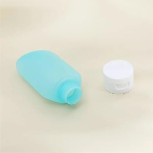 Kit 3 Frascos Viagem de Silicone Acessórios de Viagem para Recipientes de Shampoo, Loção, Condiciona