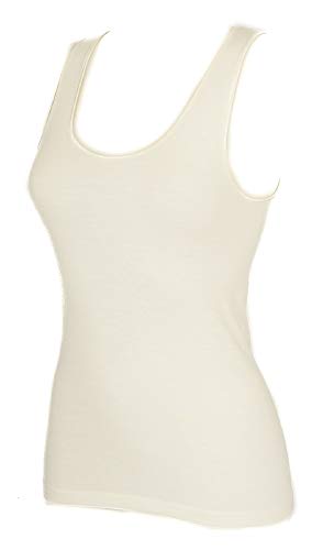 Camisole laine mérinos et soie Ragno caraco à larges épaules pour femme 074022