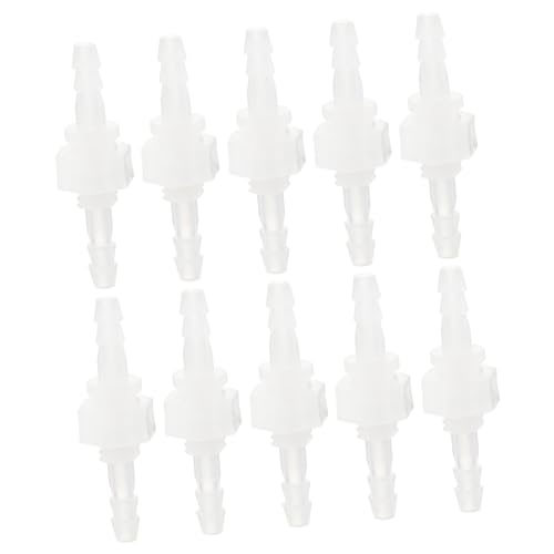 MUCKLILY 1set Connector Barbed Splicer Joint Adapter Threaded-to-barbed Fittings Straight Bulkhead Fitting 1/4 Water Line Fittings Pipe Push to Connect Tube Joint Hose Pagoda Joint 10pcs