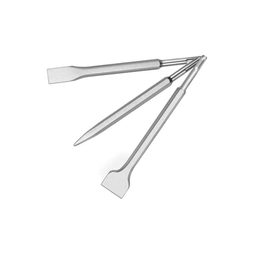 Kovalmax® Kit 3 scalpelli sds plus scalpello piatto punta per trapano martello demolitore