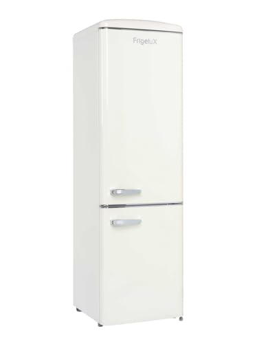 FrigeluX Réfrigérateur Combiné Retro Vintage Crème 244L CB255RCA++