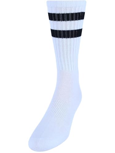 CTM Men's Crew Striped Socks (3 Pairs)3