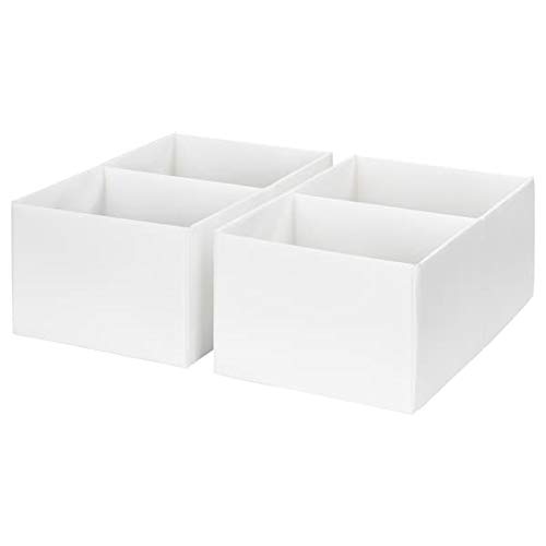 Preisvergleich Produktbild RASSLA IKEA Kasten mit Fächern in weiß; (25x41x16cm); 2 Stück