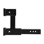 XMT-MOTO-Dual-2-Trailer-Hitch-Receiver-Rise-Drop-Extender-Adapter-Tow-Truck-4000LB-Black