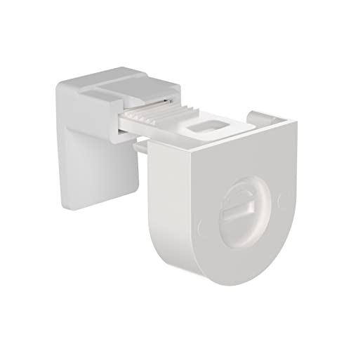 SchattenFreude 4er Set schmale Klemmfix-Halter mit Spannschraube zum Anklemmen von verspannten Plissees am Fensterrahmen