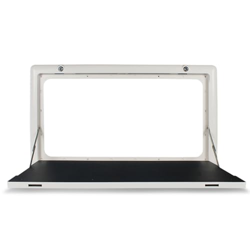 XDLEDMKIZ Mesa Plegable para Autocaravana, Mesa de Camping de Pared con iluminación LED, Mesa de Picnic Plegable con Doble Cierre, para Caravana o Remolque