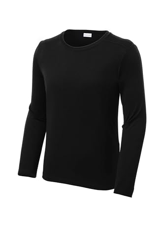SPORT-TEK Youth Posi-UV Pro Long Sleeve Tee | Athletic Fit T-Shirt for Boys & Girls, Lightweight Summer Clothing with UPF 503
