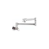 hansgrohe 04057000 Talis S 8-inch Tall 2-Handle Pot Filler with 360-Degree Swivel in Chrome