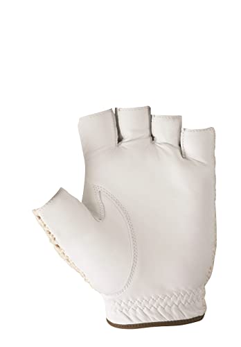 Hj Glove Women's Snow White Original Half Finger Golf Glove, Small, Left Hand #TOP1