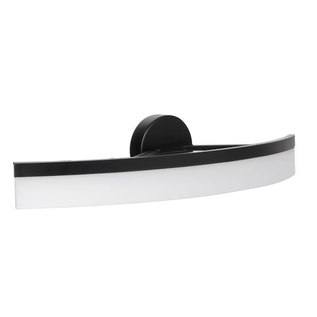 allen + roth Lynnpark 1-Light Black Modern/Contemporary Vanity Light Bar
