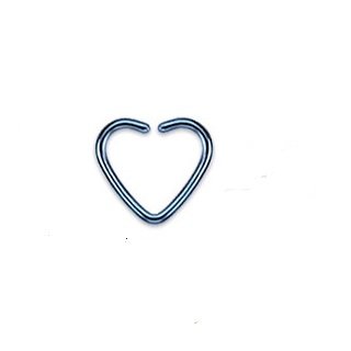 7ZACC16gauge Earring-Tiny Heart Captive Ring-daith Jewelry-16 Gauge 3/8 Inch Heart Shaped Cartilage Earring-Tragus Jewelry-Niobium Heart Design Ear Cartilage Rook Tragus Helix Jewelry 3/8