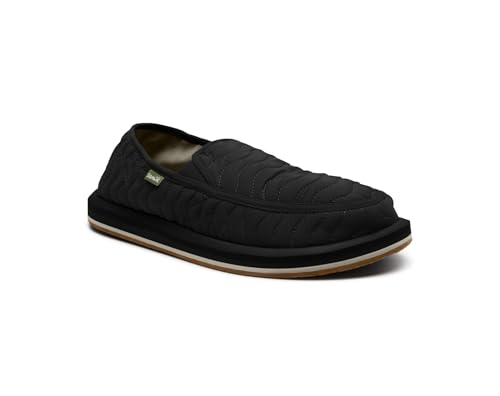 Sanuk Mens Donny Quilted Loafers for Men | Mens Shoes | Slip On Shoes for Men | Men's Slip-on Loafers | Memory Foam Footbed