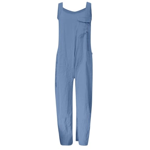 Mono con tirantes cómodo de corte holgado para evitar el calor 4