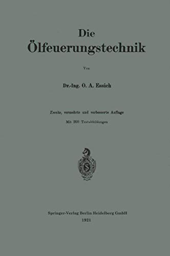 Preisvergleich Produktbild Die Ölfeuerungstechnik