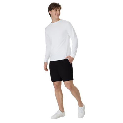 Image of Hanes Men's Shorts, Essentials Short with Pockets, Gym Shorts for Men, Men's Athletic Shorts, 7.5 inch