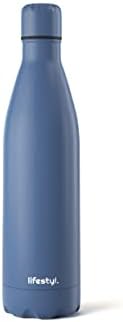 Lifestyl Stainless Steel Water Bottle | 24 Hrs Cold & 12 Hrs Hot| Thermoshield Technology Vacuum Insulated Metal Water Bottles, Leak-Proof Drinks Bottle for Sports, Gym, Yoga, Cycling (750 ml, White)
