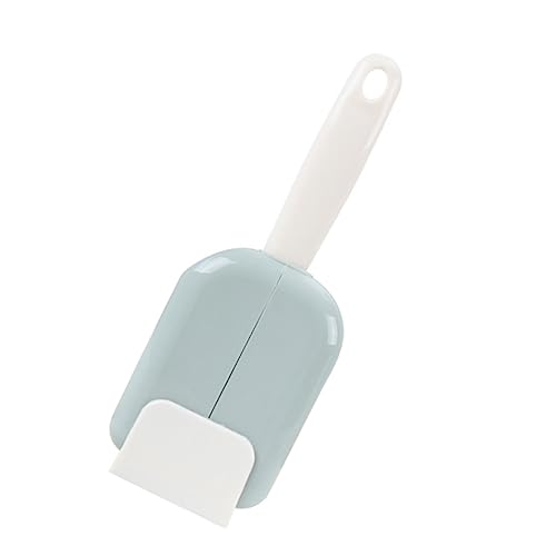 CIYODO 2pcs Spoon Holder Rack Dustproof Rice Spoon Storage with Automatic Open Feature Modern Green Design for Kitchen Organization and Cleanliness