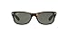 Ray-Ban RB2132 New Wayfarer Sunglasses + Vision Group Accessories Bundle (Tortoise/Crystal Green Polarized (902/58), 55, Millimeters)