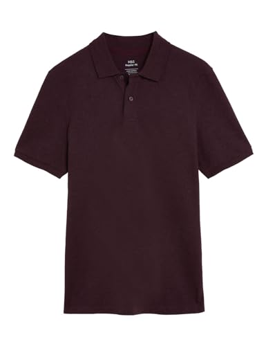 Image of Marks & Spencer Men's Cotton Collared Regular Fit T-Shirt