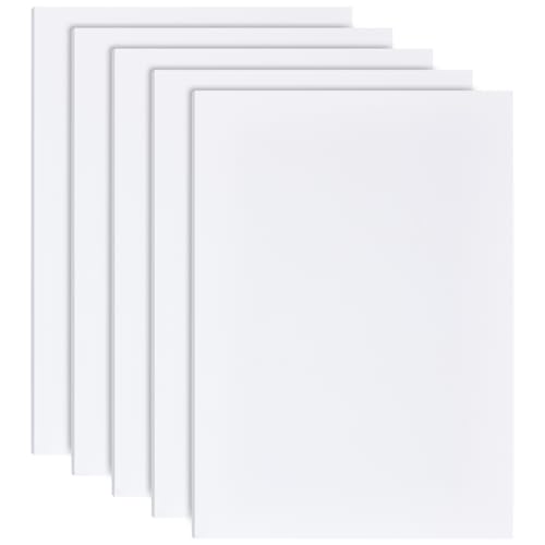 BENECREAT 5 Stück 30x21cm Weiße Schaumstoffplatten 4mm Rechteckige PVC Schaumstoffplatte Plakatkarton Zur Montage Kunsthandwerk Kunst Anzeige Präsentation Und Projekte