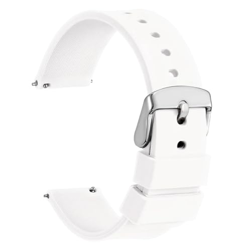 Bracelet de montre en silicone 14mm-24mm étanche pour montre connectée